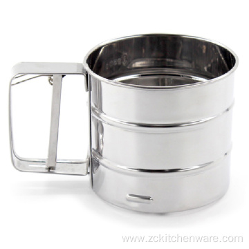 Manual Fine Mesh Stainless Steel Flour Sifter Sieve